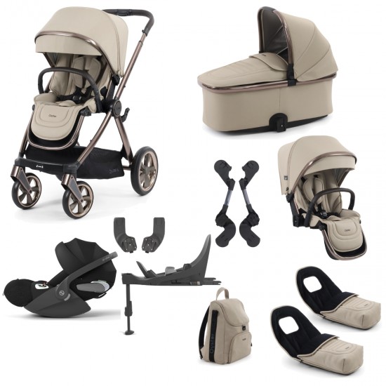 Babystyle Oyster 4 Tandem Cloud T Travel System Bundle, Buttermilk Babystyle Oyster 4 Tandem Cloud T Travel System Bundle, Buttermilk