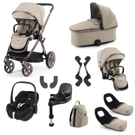 Babystyle Oyster 4 Tandem Pebble 360 Pro Travel System Bundle, Buttermilk Babystyle Oyster 4 Tandem Pebble 360 Pro Travel System Bundle, Buttermilk