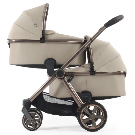 Babystyle Oyster 4 Twin Cabriofix i-Size Travel System Bundle, Buttermilk Babystyle Oyster 4 Twin Cabriofix i-Size Travel System Bundle, Buttermilk