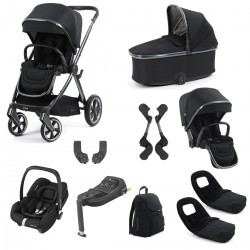 Babystyle Oyster 4 Tandem Cabriofix i-Size Travel System Bundle, Carbonite