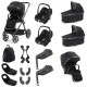 Babystyle Oyster 4 Twin Cabriofix i-Size Travel System Bundle, Carbonite Babystyle Oyster 4 Twin Cabriofix i-Size Travel System Bundle, Carbonite
