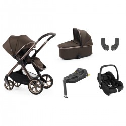 Babystyle Oyster 4 Essential 5 Piece Cabriofix i-Size Bundle, Chocolate Velvet