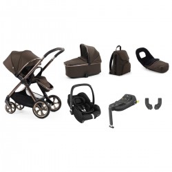 Babystyle Oyster 4 Luxury 7 Piece Cabriofix i-Size Bundle, Chocolate Velvet