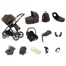Babystyle Oyster 4 Ultimate 12 Piece Cabriofix i-Size Bundle, Chocolate Velvet