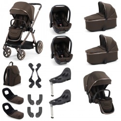 Babystyle Oyster 4 Twin Travel System Bundle, Chocolate Velvet