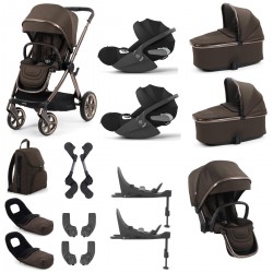 Babystyle Oyster 4 Twin Cloud T Travel System Bundle, Chocolate Velvet