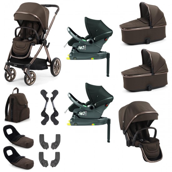 Babystyle Oyster 4 Twin Primo Viaggio Lounge Travel System Bundle, Chocolate Velvet Babystyle Oyster 4 Twin Primo Viaggio Lounge Travel System Bundle, Chocolate Velvet