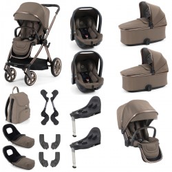 Babystyle Oyster 4 Twin Travel System Bundle, Mink