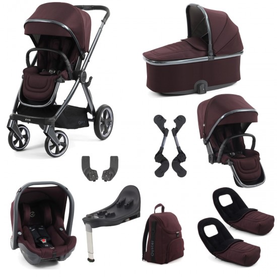 Babystyle Oyster 4 Tandem Travel System Bundle, Mulberry Babystyle Oyster 4 Tandem Travel System Bundle, Mulberry