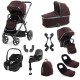 Babystyle Oyster 4 Tandem Pebble 360 Pro Travel System Bundle, Mulberry