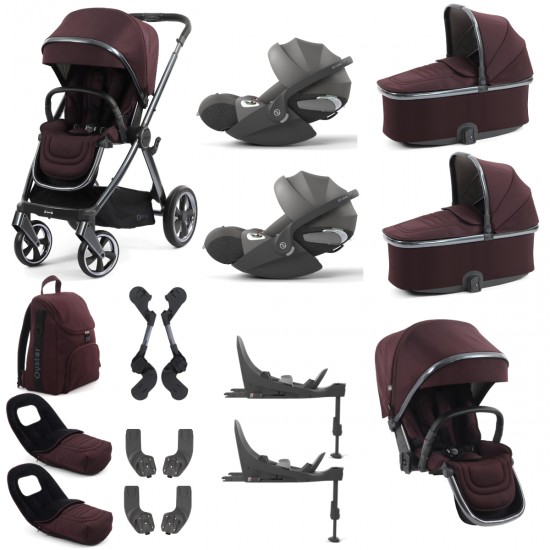Babystyle Oyster 4 Twin Cloud T Travel System Bundle, Mulberry Babystyle Oyster 4 Twin Cloud T Travel System Bundle, Mulberry
