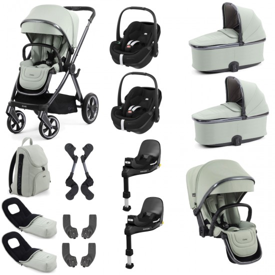 Babystyle Oyster 4 Twin Pebble 360 Pro Travel System Bundle, Pistachio Babystyle Oyster 4 Twin Pebble 360 Pro Travel System Bundle, Pistachio