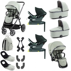 Babystyle Oyster 4 Twin Primo Viaggio Lounge Travel System Bundle, Pistachio