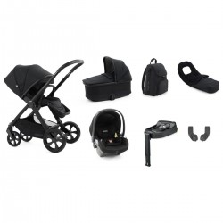 Babystyle Oyster 4 Luxury 7 Piece Primo Viaggio Lounge Bundle, Raven