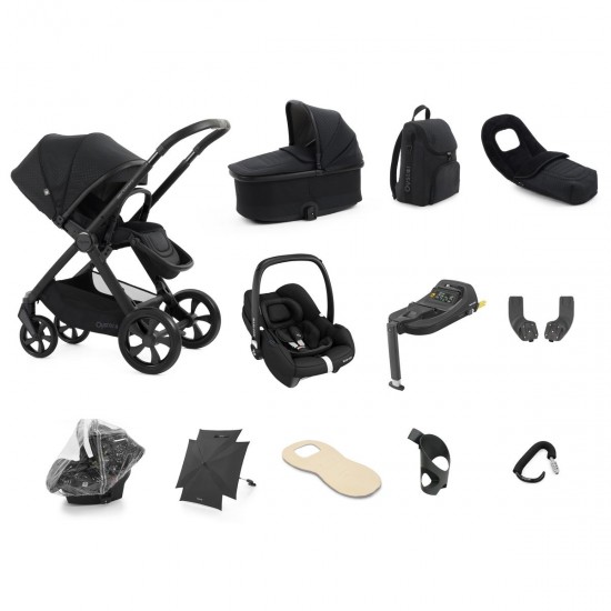 Babystyle Oyster 4 Ultimate 12 Piece Cabriofix i-Size Bundle, Raven Babystyle Oyster 4 Ultimate 12 Piece Cabriofix i-Size Bundle, Raven