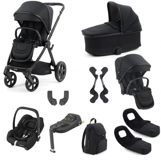 Babystyle Oyster 4 Tandem Cabriofix i-Size Travel System Bundle, Raven