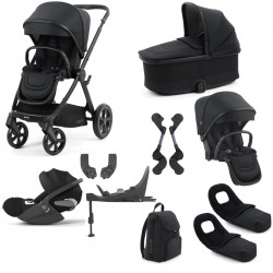 Babystyle Oyster 4 Tandem Cloud T Travel System Bundle, Raven