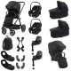 Babystyle Oyster 4 Twin Pebble 360 Pro Travel System Bundle, Raven Babystyle Oyster 4 Twin Pebble 360 Pro Travel System Bundle, Raven