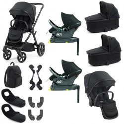 Babystyle Oyster 4 Twin Primo Viaggio Lounge Travel System Bundle, Raven