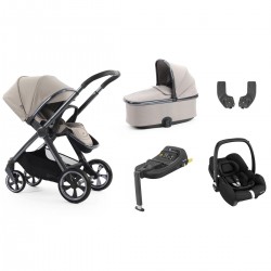 Babystyle Oyster 4 Essential 5 Piece Cabriofix i-Size Bundle, Stone