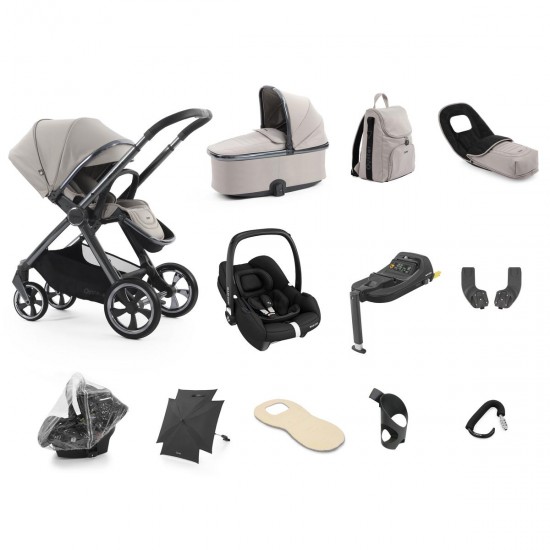 Babystyle Oyster 4 Ultimate 12 Piece Cabriofix i-Size Bundle, Stone Babystyle Oyster 4 Ultimate 12 Piece Cabriofix i-Size Bundle, Stone