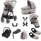Babystyle Oyster 4 Tandem Cabriofix i-Size Travel System Bundle, Stone Babystyle Oyster 4 Tandem Cabriofix i-Size Travel System Bundle, Stone