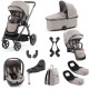 Babystyle Oyster 4 Tandem Travel System Bundle, Stone