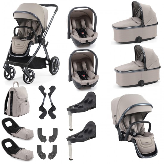 Babystyle Oyster 4 Twin Travel System Bundle, Stone Babystyle Oyster 4 Twin Travel System Bundle, Stone