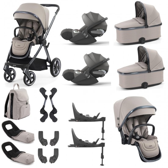 Babystyle Oyster 4 Twin Cloud T Travel System Bundle, Stone Babystyle Oyster 4 Twin Cloud T Travel System Bundle, Stone
