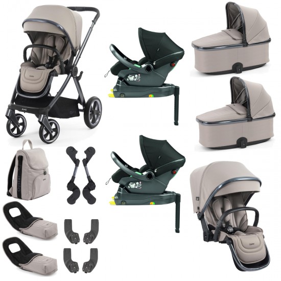 Babystyle Oyster 4 Twin Primo Viaggio Lounge Travel System Bundle, Stone Babystyle Oyster 4 Twin Primo Viaggio Lounge Travel System Bundle, Stone