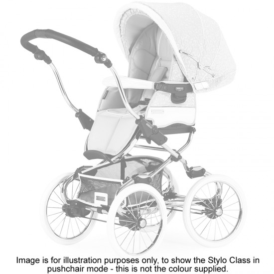 Bebecar Stylo Class+ Classic 3 in 1 Pram + Raincover & FREE Bag, Oxford Blue