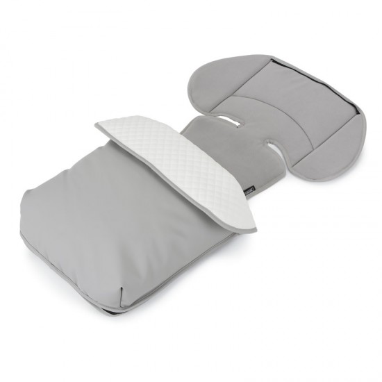 Bebecar Ip-Op Classic XL Duo 2 in 1 Pram + Raincover & FREE Bag, Silver Grey