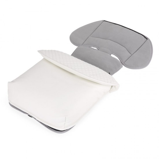 Bebecar Ip-Op Classic XL Duo 2 in 1 Pram + Raincover & FREE Bag, White Delight