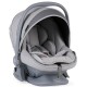 Bebecar Ip-Op Classic XL Travel System + Lie Flat Car Seat, Raincover, LA3 Kit & FREE Bag, Pewter