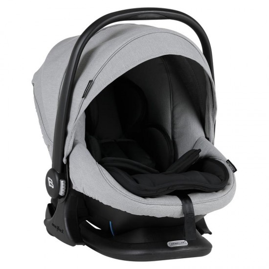 Bebecar V Cross Sport Complete Travel System + Lie Flat Car Seat, Raincover & LA3 Kit, Cloud Grey - 2025 BLACK FRIDAY DEAL