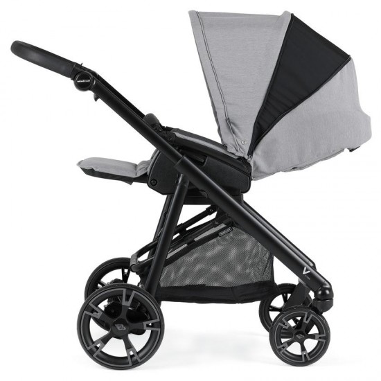 Bebecar V Cross Sport Complete Travel System + Lie Flat Car Seat, Raincover & LA3 Kit, Cloud Grey - 2025 BLACK FRIDAY DEAL