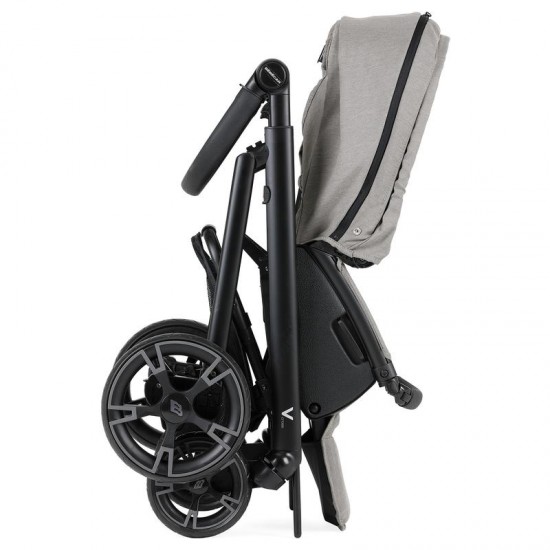 Bebecar V Cross Sport Complete Travel System + Lie Flat Car Seat, Raincover & LA3 Kit, Cloud Grey - 2025 BLACK FRIDAY DEAL
