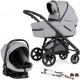 Bebecar V Cross Sport Complete Travel System + Lie Flat Car Seat, Raincover & LA3 Kit, Cloud Grey - 2025 BLACK FRIDAY DEAL