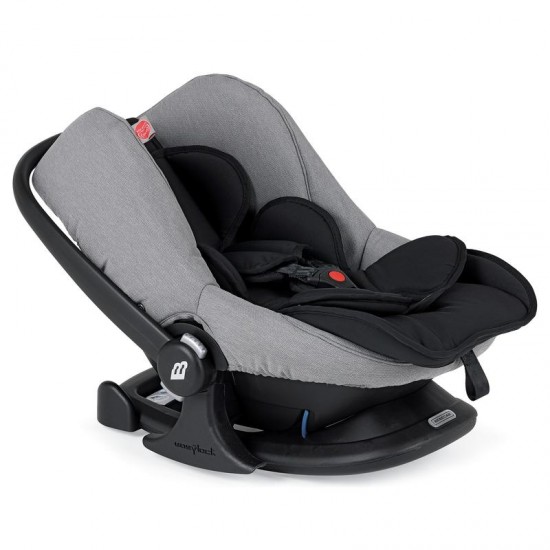 Bebecar V Cross Sport Complete Travel System + Lie Flat Car Seat, Raincover & LA3 Kit, Cloud Grey - 2025 BLACK FRIDAY DEAL