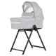 Bebecar Wei Complete Travel System + Lie Flat Car Seat & Raincover, Soft Grey