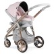 Bebecar Ip-Op Classic XL Trio 3 in 1 Travel System + Lie Flat Car Seat, Raincover & FREE Bag, Rose Blush