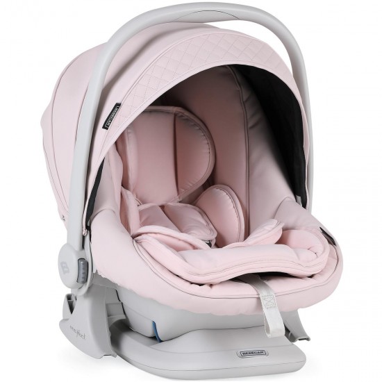 Bebecar Ip-Op Classic XL Trio 3 in 1 Travel System + Lie Flat Car Seat, Raincover & FREE Bag, Rose Blush