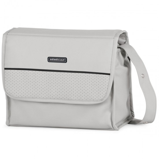 Bebecar Flowy Trio 3 in 1 Travel System + Raincover, FREE Bag & Footmuff, Light Grey / Chrome