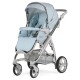 Bebecar Ip-Op Classic XL Trio 3 in 1 Travel System + Lie Flat Car Seat, Raincover & FREE Bag, Baby Blue