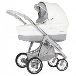 Bebecar Ip-Op Classic XL Duo 2 in 1 Pram + Raincover, Dove Grey
