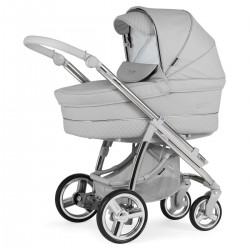 Bebecar Ip-Op Classic XL Trio 3 in 1 Travel System + Lie Flat Car Seat & FREE Bag, Polished Pebble
