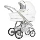 Bebecar Ip-Op Classic XL Duo 2 in 1 Pram + Raincover, White Delight Bebecar Ip-Op Classic XL Duo 2 in 1 Pram + Raincover, White Delight