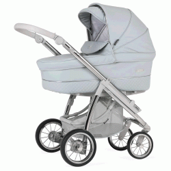 Bebecar Ip-Op Classic XL Duo 2 in 1 Pram + Raincover, Baby Blue