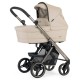 Bebecar Pratika Complete Travel System + Lie Flat Car Seat & Raincover, Beige