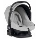 Bebecar Pratika Complete Travel System + Lie Flat Car Seat & Raincover, Light Grey